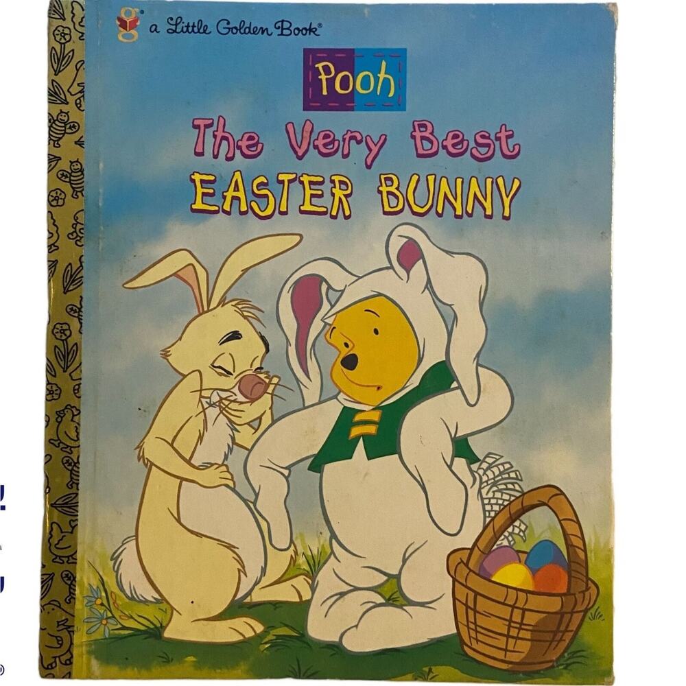 Little Golden Book Pooh The Very Best Easter Bunny 2000 Hardcover by Braybrooks